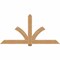 Ekena Millwork Redmond Smooth Timber Gable Bracket, Western Red Cedar, 84"W x 42"H x 3 1/2"D x 5 1/2"F, 12/12 Pitch GBW084X42X0406RED00SWR - alternate 1